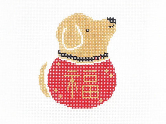 Audrey Wu Designs Year of the Dog Needlepoint Canvas