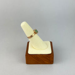 Antique Early Victorian Emerald Ring in 9k Gold