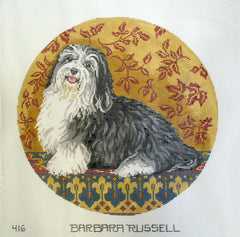 Barbara Russell Havanese Dog Needlepoint Canvas