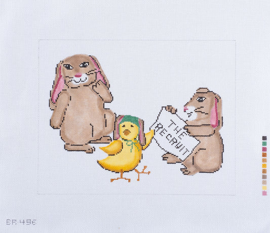 Barbara Russell The Recruit Needlepoint Canvas