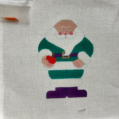 Back to School Santa Needlepoint Canvas