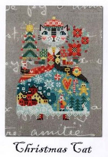 Barbara Ana Designs Christmas Cat Cross Stitch Pattern