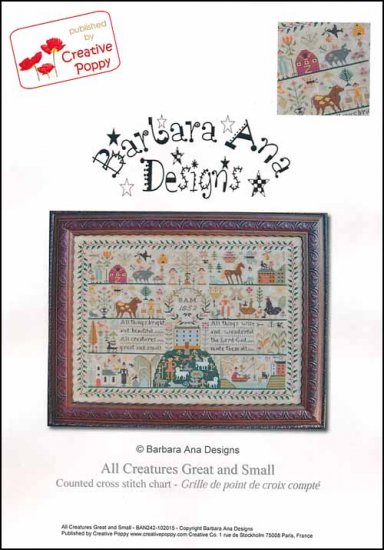 Barbara Ana Designs All Creatures Great and Small Cross Stitch Pattern