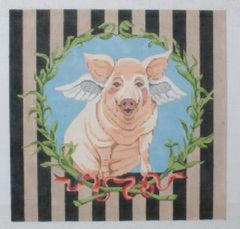 Barbara Russell Designs Joanne's Pig Needlepoint Canvas