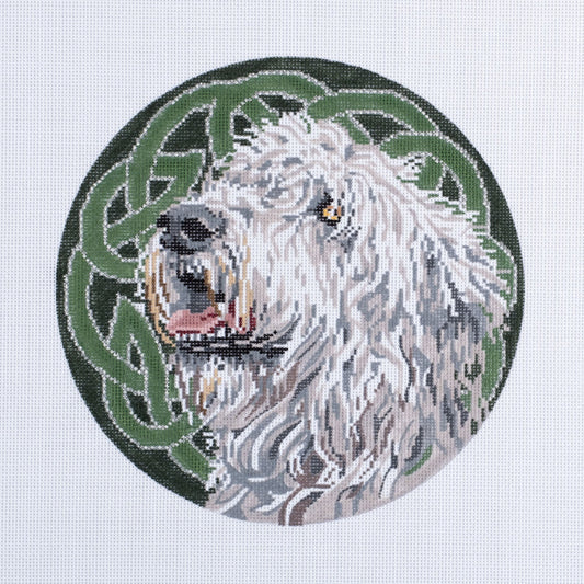 Barbara Russell Finn the Irish Wolfhound Dog Needlepoint Canvas