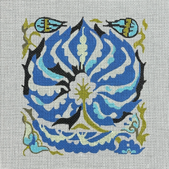 Barbara Russell Palmette Design Small Needlepoint Canvas