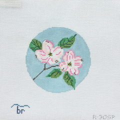 Blue Ridge Stitchery Four Seasons Spring Dogwood Blossoms Needlepoint Canvas