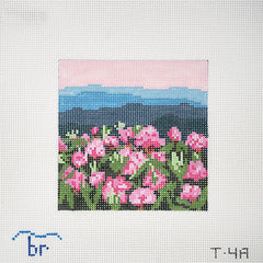 Blue Ridge Stitchery Rhododendron Mountain Needlepoint Canvas