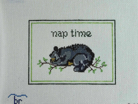Blue Ridge Stitchery Nap Time - Bear Needlepoint Canvas