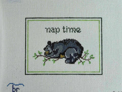 Blue Ridge Stitchery Nap Time - Bear Needlepoint Canvas