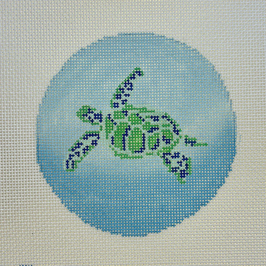 Blue Ridge Stitchery Sea Turtle Needlepoint Canvas