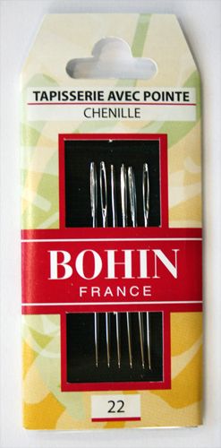 Bohin Chenille Needles Size 22 - Package of 6