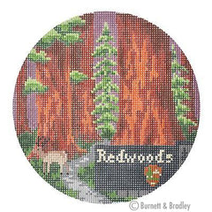 Bradley Needlepoint Company Explore America - Redwoods Needlepoint Canvas