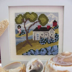 By The Bay Needleart Seaside Blue Cross Stitch Pattern