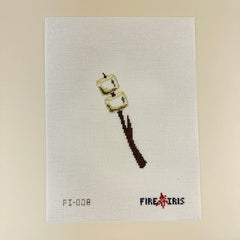 Fire and Iris Marshmallows Needlepoint Canvas