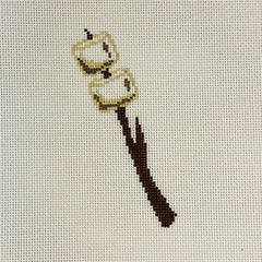 Fire and Iris Marshmallows Needlepoint Canvas