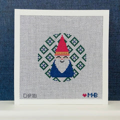 Love MHB Studio Fair Isle Gnome Needlepoint Canvas