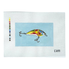 CAM Designs Fishing Lure Multi Needlepoint Canvas