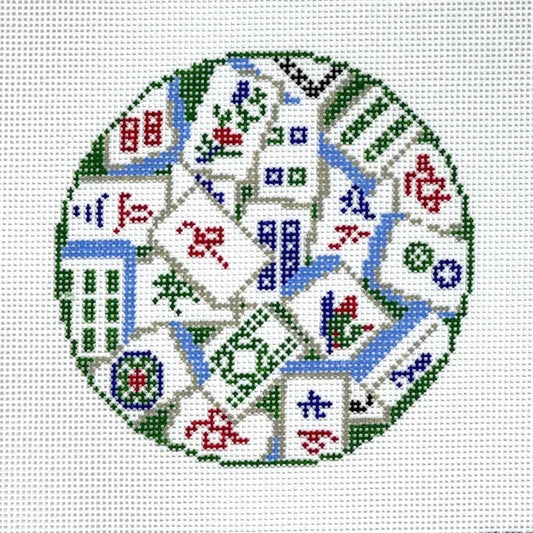 CAM Designs Mahjong Tiles Needlepoint Canvas