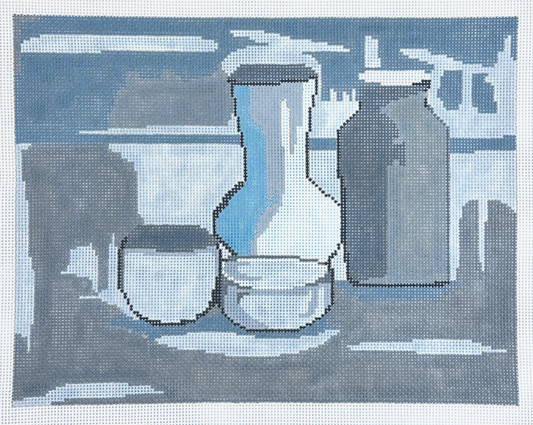 Changing Woman Designs Grey Morandi Needlepoint Canvas