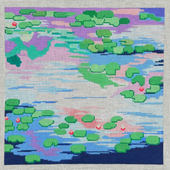Changing Woman Designs Monet Water Lillies Needlepoint Canvas