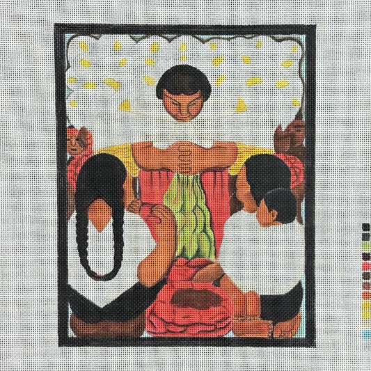 Changing Woman Designs Rivera Family With Lilles Needlepoint Canvas