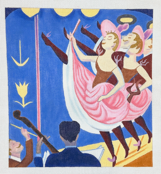 Changing Woman Designs Seurat Can Can Needlepoint Canvas