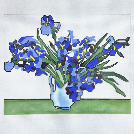 Changing Woman Designs Van Gogh Irises Needlepoint Canvas - 18M