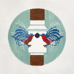 Charley Harper Homecoming Ornament Needlepoint Canvas