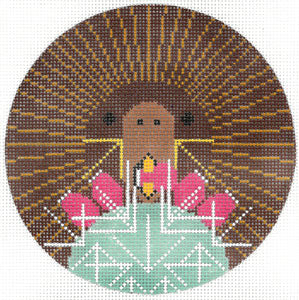 Charley Harper Prickly Pair Needlepoint Canvas
