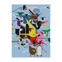 The Meredith Collection Charley Harper Wings of the World Needlepoint Canvas