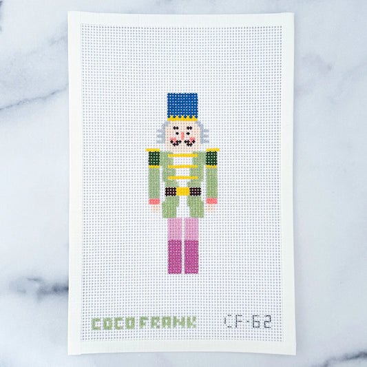 Coco Frank Sage Green Nutcracker Needlepoint Canvas
