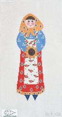 Cooper Oaks Design Linda Ragno Lady with Sunflower Needlepoint Canvas - 13M