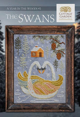 Cottage Garden Samplings A Year in the Woods #2 The Swans Cross Stitch Pattern
