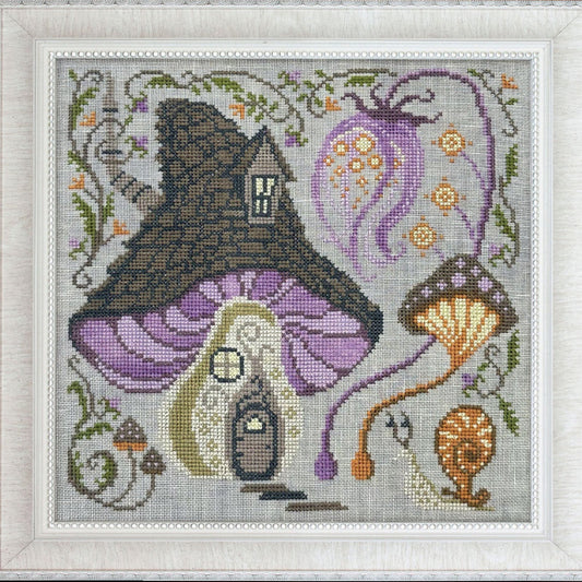Cottage Garden Samplings Fabulous House Pt. 10 Fairy House Cross Stitch Pattern