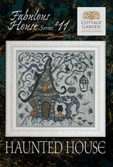 Cottage Garden Samplings Fabulous House Series Haunted House Cross Stitch Pattern