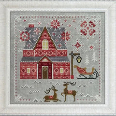 Cottage Garden Samplings Fabulous House Series Part 1: Santa's House Cross Stitch Pattern