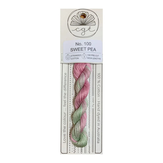 Cottage Garden Threads Stranded Cotton Floss Signature Range - 0100 Sweet Pea
