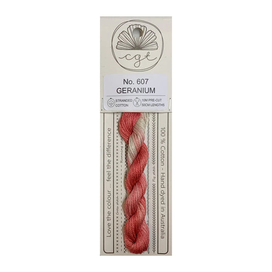 Cottage Garden Threads Stranded Cotton Floss Signature Range - 0607 Geranium