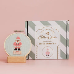 Cotton Clara Christmas Santa Cross Stitch Kit