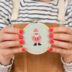 Cotton Clara Christmas Santa Cross Stitch Kit