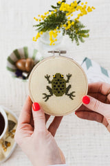 Cotton Clara Frog Cross Stitch Kit