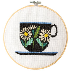 Cotton Clara Brie Harrison Teacup Cross Stitch Kit