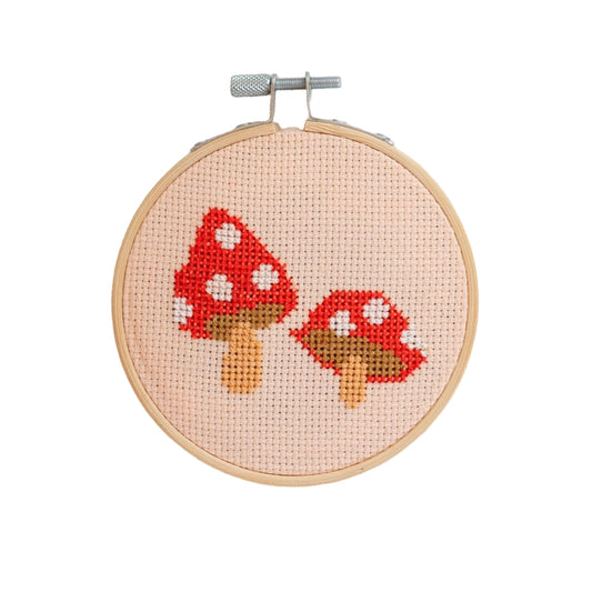 Cotton Clara Toadstool Cross Stitch Kit