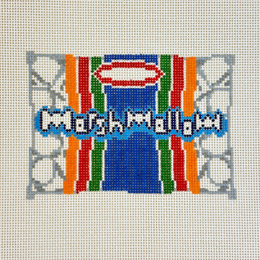 Fire and Iris Bag of Marshmallows Needlepoint Canvas