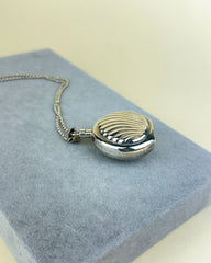 Vintage Taxco Sterling Silver Perfume Bottle Pendant Necklace