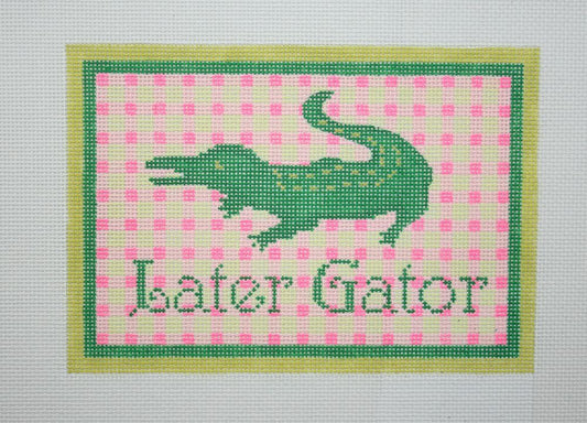 Kate Dickerson Needlepoint Collections Later Gator Needlepoint Canvas