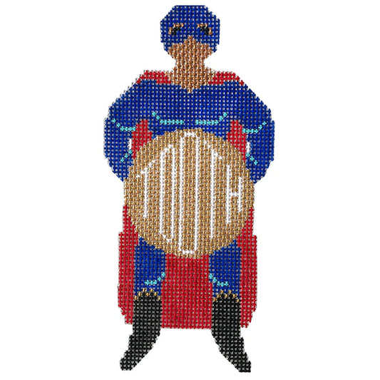 Anne Fisher Designs The Canine Crusader Tooth Pillow Needlepoint Canvas