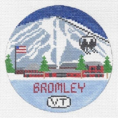 Doolittle Stitchery Bromley Travel Round Needlepoint Canvas