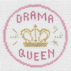 Doolittle Stitchery Drama Queen Merit Badge Needlepoint Canvas